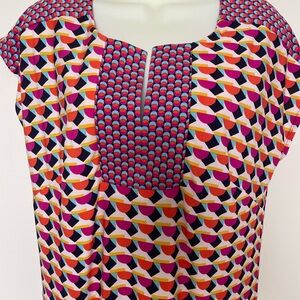 Laundry by Shelli Segal Geometric Patterned Dress Sz S